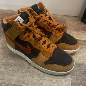 Nike Men's Sneakers - Orange and Brown
